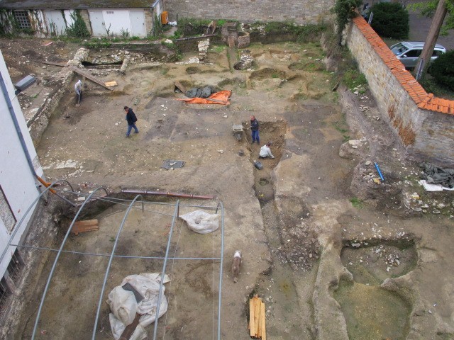 Blick auf Grabung am ehemaligen Landeshospital; Foto: LWL