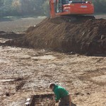Grabungsalltag. - Foto: M. Baales/LWL-AfW Olpe. (vergrößerte Bildansicht wird geöffnet)