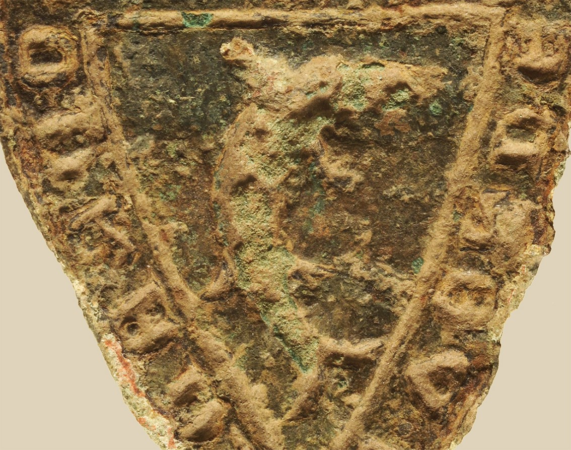 Man erkennt den springenden Fisch (Foto: LWL-Archäologie für Westfalen/A. Madziala).