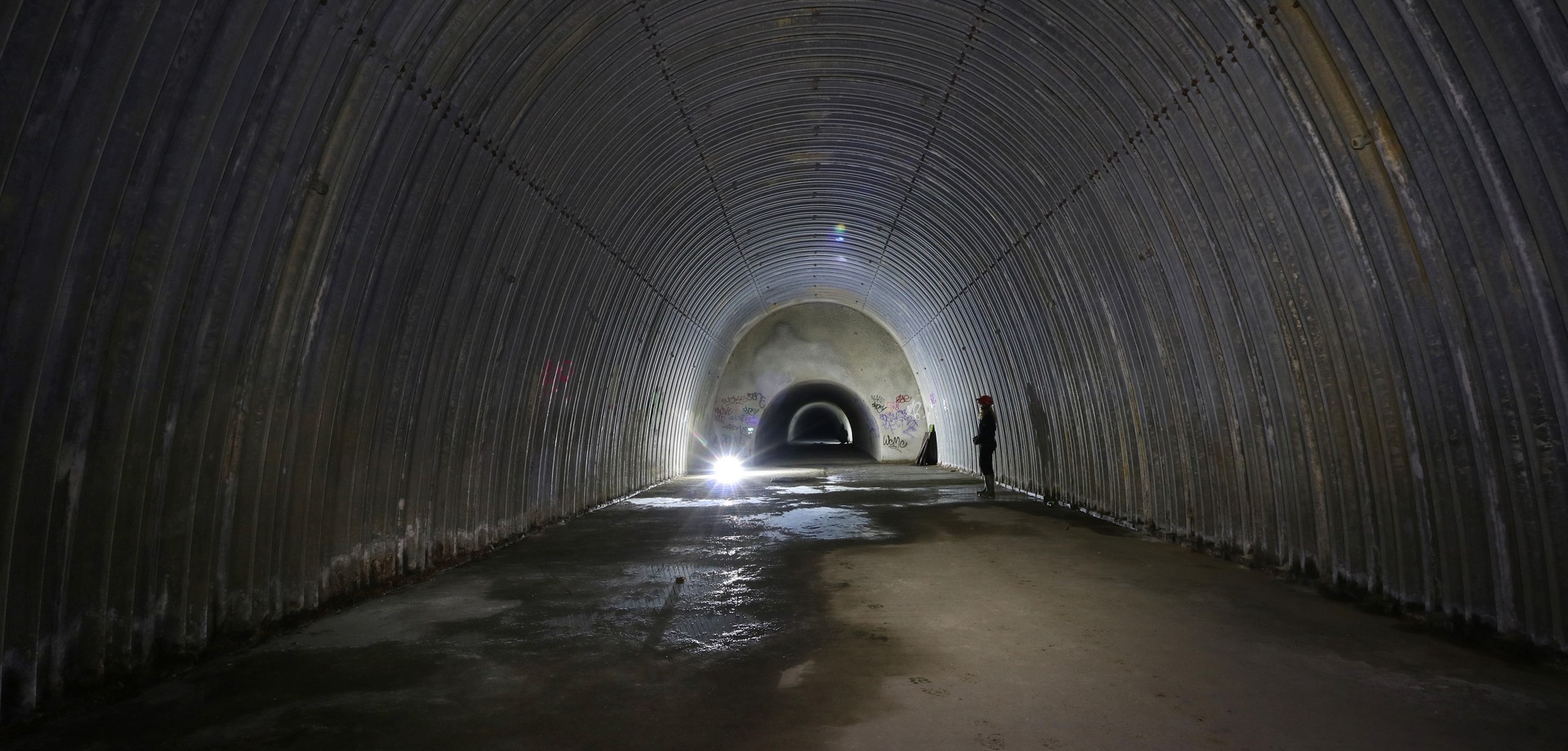 Blick in die größte Zivilschutzanlage der Welt – Das Dortmunder Bunkersystem. (Foto: LWL/T. Poggel)