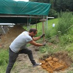 In einer Grube wird Erz … (Foto: LWL-Archäologie für Westfalen/M. Zeiler). (vergrößerte Bildansicht wird geöffnet)
