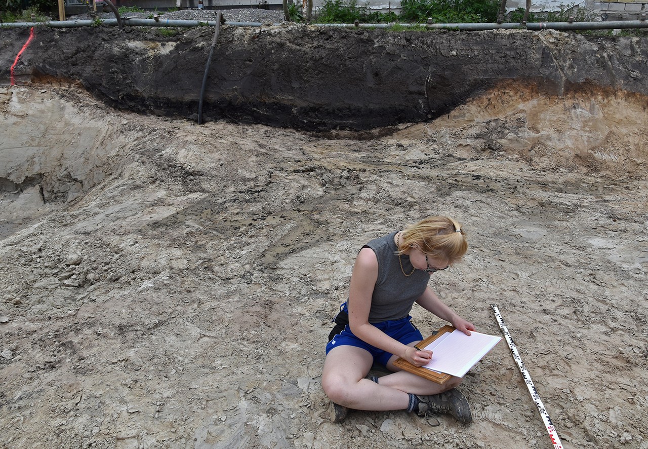 Die Profile wurden von S. Lippe und M. Hahne vermessen und gezeichnet. (Foto: LWL/M. Hahne)