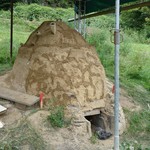 Fertig: Der geflickte Ofen (Foto: LWL-Archäologie für Westfalen/M. Zeiler). (vergrößerte Bildansicht wird geöffnet)
