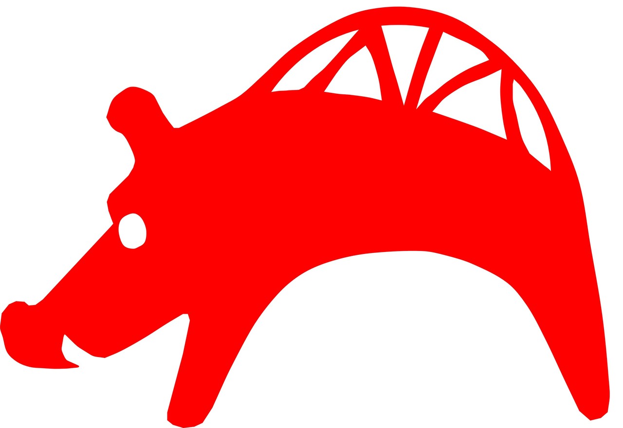 Aus dem Eber von Erwitte wurde dann die ‚Ofensau‘ als Logo für das kulturtouristische Projekt am Gerhardsseifen. Um zur korrekten Ofensau zu werden, wurde aber dem Logo später noch der Hauer gezogen (Grafik: LWL-Archäologie für Westfalen/Manuel Zeiler)