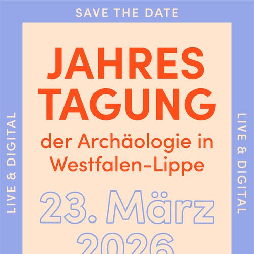 Save the Date - Jahrestagung im Livestream (Grafik: LWL/K. Ballerstaedt).