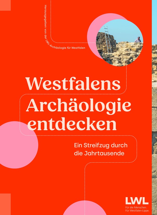 Buchumschlag mit Text und einem Bild von einer Ausgrabung