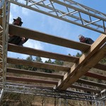 … und dazu die Traverse massiv beplankt, … (Foto: M. Kötter). (vergrößerte Bildansicht wird geöffnet)