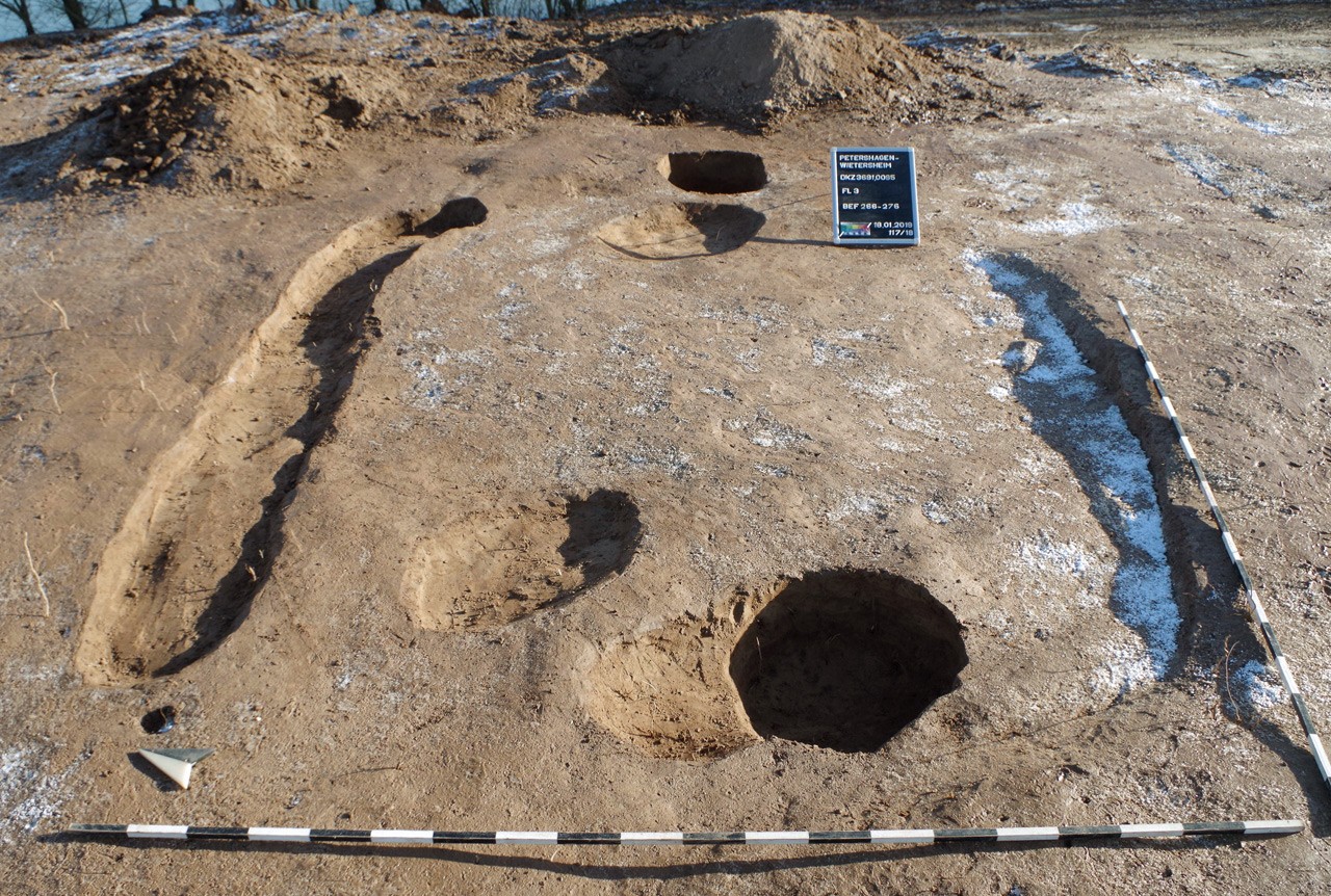  Wandgräben eines anderen Grubenhauses, Foto: denkmal3D