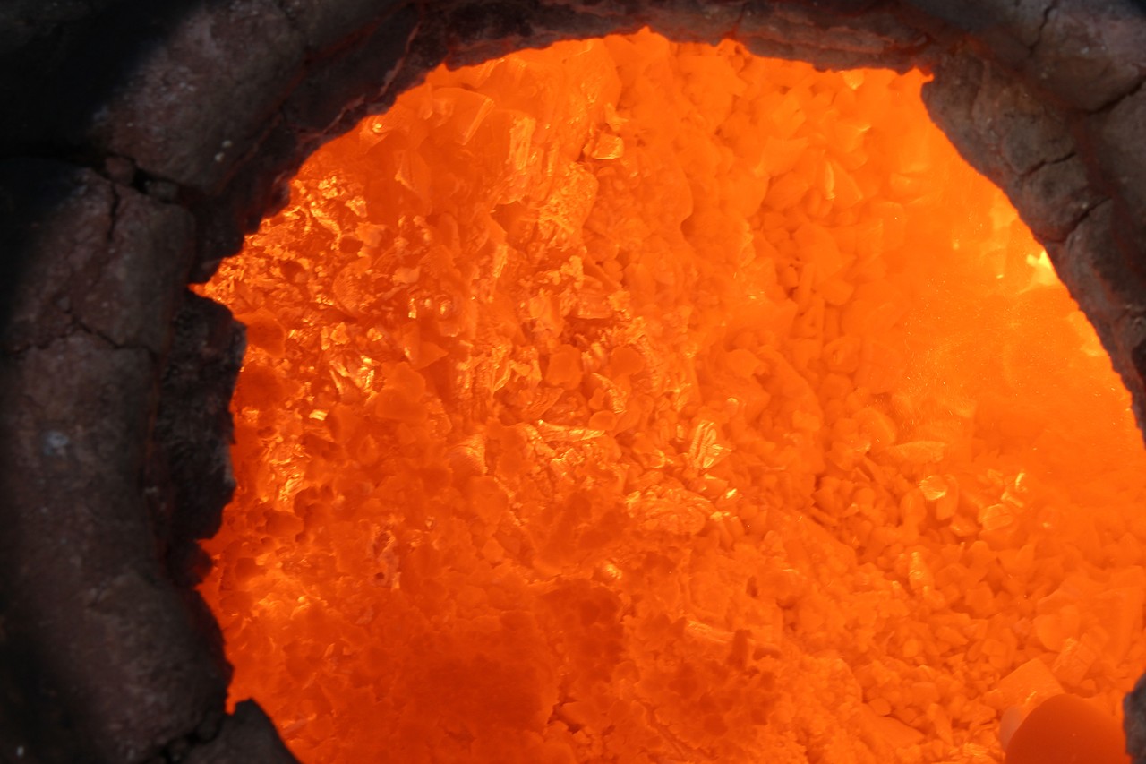 Bei über 1100 °C … (Foto: LWL/ M. Zeiler)