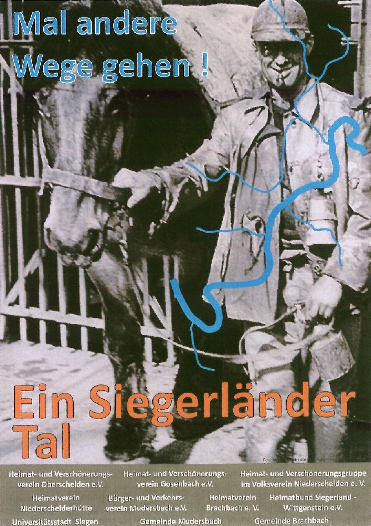 Der Verein „Ein Siegerländer Tal e.V.“ mit zahlreichen Mitgliedern aus Nordrhein-Westfalen und Rheinland-Pfalz widmet sich seit 2016 dem Erhalt des montanhistorischen Erbes und fokussiert dabei das Gerhardsseifen (Foto: unbekannt).